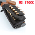 US Tactical Buttstock Cheek Rest Ammo Pouch Shotgun Rifle Portable Cartridge Bag