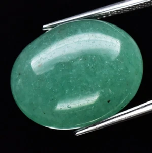 15.46ct 18.3x14.7mm Oval Cabochon Natural Green Aventurine Gemstone, India #tg23 - Picture 1 of 10