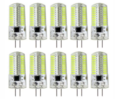 10pcs G4 GU4.0 LED Light Bulb 72-4014 SMD Lamp 4W 110V 120V Daylight White - Image 1 of 4