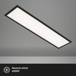 LED Panel Deckenleuchte 22W Lampe neutralweiß Wohnzimmer IP20 100cm schwarz - Bild 1 von 6