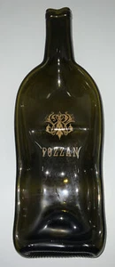 Handmade Melted POZZAN 2013 Wine Bottle Glass Serving Tray Platter Spoon Rest - Picture 1 of 12