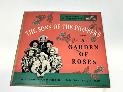 40s 50s Hillbilly Bop PS EP 45 THE SONS OF THE PIONEERS Garden of Roses RCA - Image 1 of 4