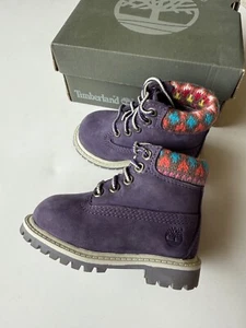 Timberland Baby 6 inch Purple Lace up Boots Gr. EUR 20,5 / US 4,5 W 9585R - Bild 1 von 15