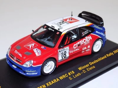 1/43 IXO Citroen Xsara WRC Vincitore Di 2003 Deutschland Rally Loeb Auto #18 - Immagine 1 di 3