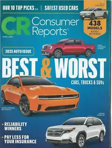 Consumer Reports April 2025 Annual Auto Issue 438 Models Reviewed No Label NEW - Picture 1 of 1
