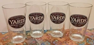 4 ~ YARDS Brewing Company Pint Glasses > Collector - Home Bar - Man Cave < - Picture 1 of 6
