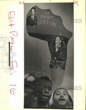 1989 Press Photo Parade In Remembrance Of Dr. Martin Luther King, Jr.