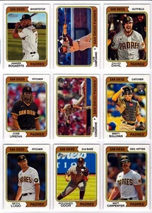San Diego Padres 2023 Topps Heritage High-Number Team Set (9) RCs Bogaerts - Picture 1 of 1