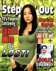 STEPPIN OUT MAGAZINE - ABC LOST COVER YUNJIN KIM - MARIAH CAREY - BORAT SPEAKS