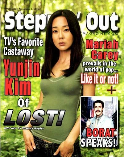 REVISTA STEPPIN OUT - ABC LOST COVER YUNJIN KIM - MARIAH CAREY - BORAT HABLA Foto 1 de 1