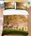 3D Grassland Deer I42 Animal Bed Pillowcases Quilt Duvet Cover Queen King An