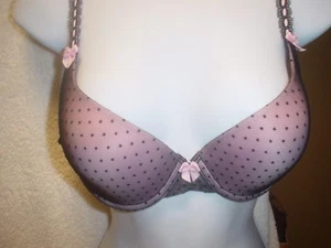 Victorias Secret SLT Rosa con Encaje Punto Negro D'Espirit 34C Nuevo sin Etiquetas - Imagen 1 de 5