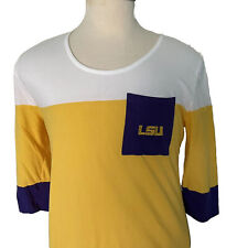 LSU UG Apparel Shirt Size L University Of Louisiana Purple Gold One Pocket