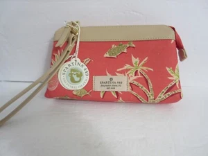 New Spartina 449 Daufuskie Island EMMA Wristlet Lowcountry Fauna Red NWT - Picture 1 of 12
