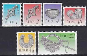 Irland 1990 Yvert 726/31 Basic Heritage & Treasures MNH Sehr schön - Bild 1 von 1