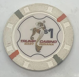 Trump Casino $1 ficha - Gary Indiana - Riverboat H&C 1996-2005 - Imagen 1 de 2
