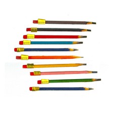 10 Coloured Pencils, Dolls House Miniature, Stationery School Study 1.12 Scale