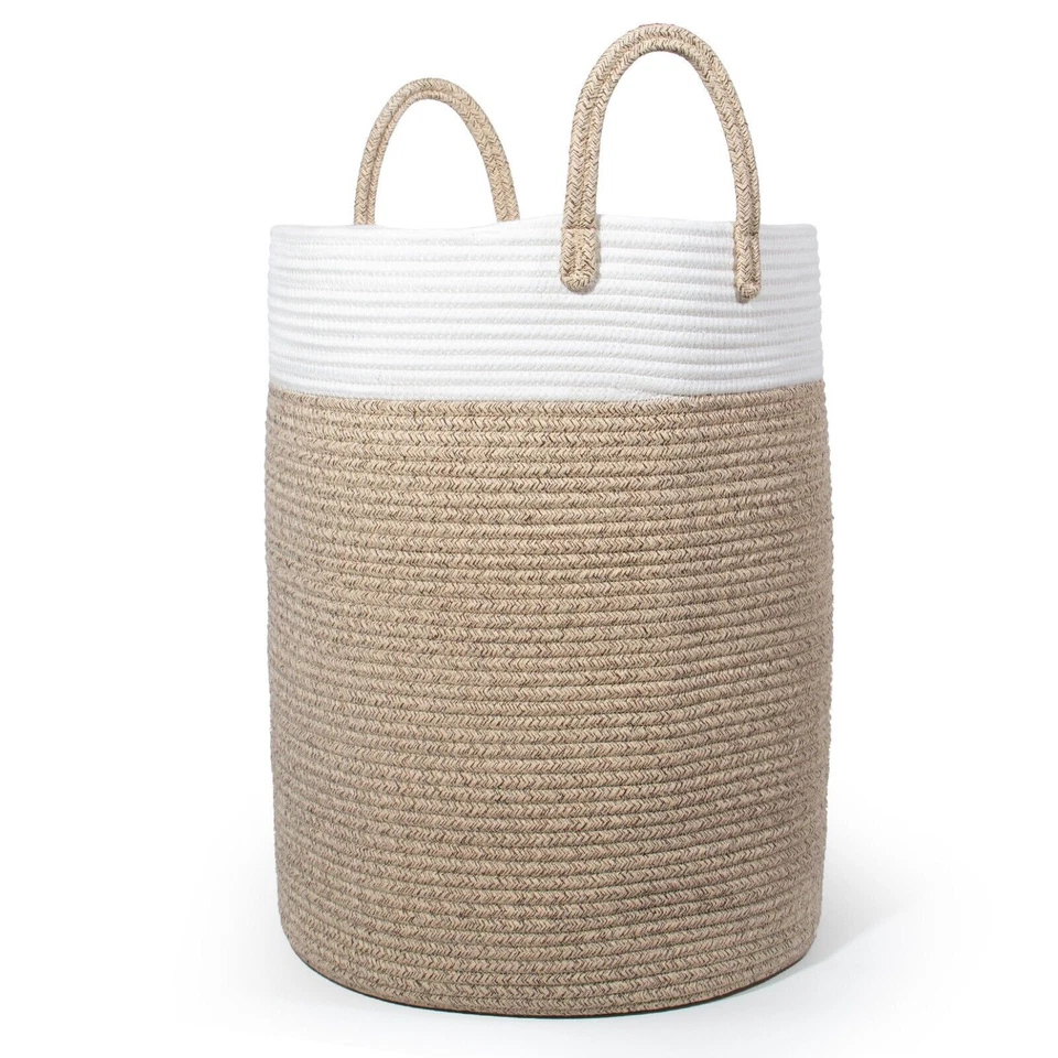 Wäschekorb Groß, Aufbewahrungskorb Kinderzimmer, Aufbewahrungsbox Geflochten - Bild 1 von 1