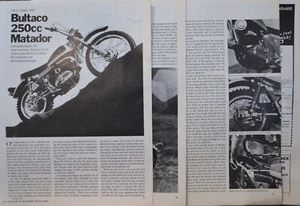 1971 Bultaco Matador 250 7pg Test Article - Picture 1 of 1