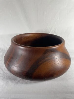 RARE 60's Vintage George Briards LARGE Teak Wooden Serving Bowl Haiti -Poi Pot- - Imagem 1 de 4