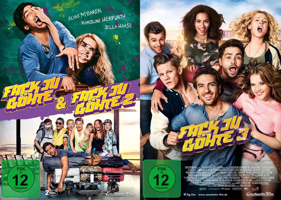 Fack ju Göhte - Teil 1+2+3 - (Fuck you Goethe) # 3-DVD-SET-NEU - Bild 1 von 3