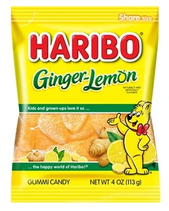 HARIBO Gummibonbons, Ingwer-Zitrone Gummibonbons, 5 Unzen Anteilsgröße Beutel (Packung - Bild 1 von 7