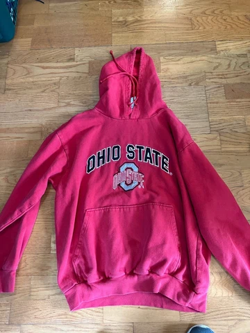 Ohio State Buckeyes Hoodie Sweatshirt Women’s Large Red  Big Ball Sports Cover