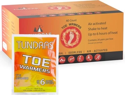 Hot Toe Foot Heat Warmers - 40 Count, Adhesive Long Lasting Air Orange  - Image 1 of 4