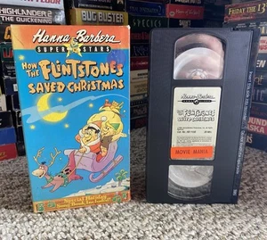 VHS The Flintstones - How The Flintstones Saved Christmas (VHS, 1989) HTF Rare - Picture 1 of 15