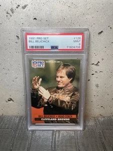 1991 PRO SET BILL BELICHICK #126 ROOKIE RC COACH NEW ENGLAND PATRIOTS PSA 9 MINT - Picture 1 of 2