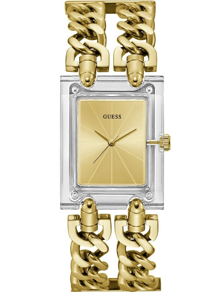 Guess Women's Mod Heavy Metal Gold Dial Watch - GW0669L1