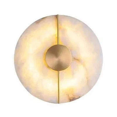 Innenhause Dekoration Marmorwand Lampe Alabaster Mond Modern H4Z24062 - Bild 1 von 4