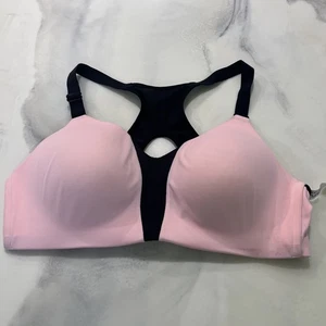 Nike Dri Fit Padded BH 38C Pink Schwarz Mesh Racerback Musterprodukt verstellbar - Bild 1 von 6