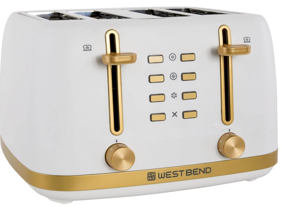 Timeless 4slice Toaster White Gold - Image 1 of 1
