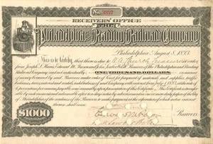 Philadelphia and Reading Railroad Co. - Aktienzertifikat - Eisenbahnbestände - Bild 1 von 1