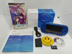 PSP-3000 SONY PSP Playstation Portable Konsole Marine Blau SELTENE FARBE MIT LADEGERÄT - Bild 1 von 15