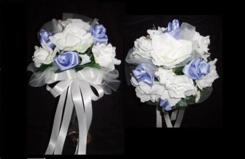 Boda Dama de honor Lanzamiento Rosa Ramo Ur Colores Mesa Foto 1 de 1