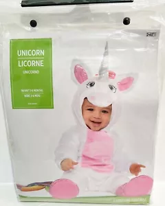 Baby Girls UNICORN Halloween Costume Dress Up Infant 3-6 Month Pink & White NEW - Picture 1 of 5