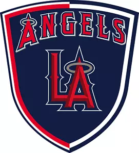 Calcomanía adhesiva troquelada de vinilo resistente a la intemperie Los Angeles Angels MLB 12 - Imagen 1 de 1