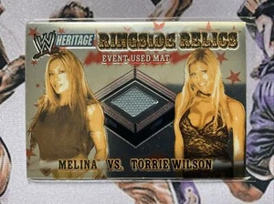 2006 Topps Heritage Chrome WWE Ringside Relics Melina vs Torrie Wilson - Mint ! - Picture 1 of 1