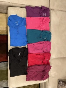 Lot of 8 Woman Within Polo Shirt Womens 3X Short Sleeve Classic Casual - Picture 1 of 10