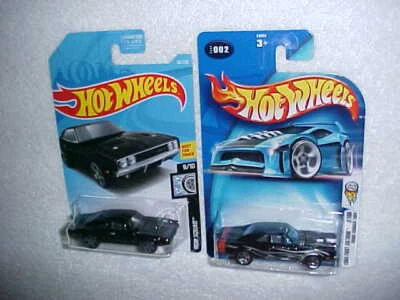 DOS (2) CARGADORES DODGE MATTEL HW NEGRO '69 MUY BUEN ESTADO NUEVOS COCHES HOT WHEELS FUNDIDOS A PRESIÓN Foto 1 de 3