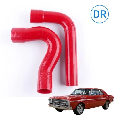 Manguera de radiador de silicona para Ford Mustang Falcon Fairlane V8 1967 1968 1969 1970 Foto 1 de 4