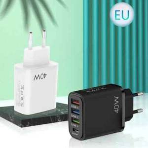 Original  Schnellladegerät Ladekabel 40W Adapter Netzteil Stecker Typ C USB 4 - Bild 1 von 9