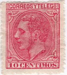 SPAIN, SC # 244 - YV # 185, MH, VF - Picture 1 of 1