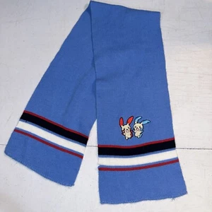 Vintage Pokemon Minun And Plusle Kids Winter Scarf Blue With Stripes 38” X 7” - Picture 1 of 4
