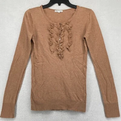 Gap Women's Long Sleeve Super Soft Taupe Cashmere Lightweight Sweater Size XS - Image 1 of 4