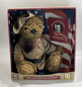 Dan Dee Theodore Roosevelt Teddy's Teddy 100th Anniversary Bear in New in Box - Picture 1 of 10