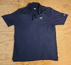 TXI Logo Blue Under Armour Lightweight Polo Shirt Mens 2XL - Picture 1 of 8