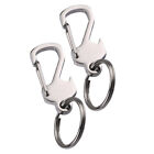 2PCS Snap Hook Lobster Clasp Snap- On Keychain Hook Key Ring Chain Keychains